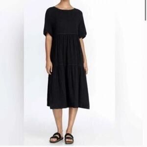 Calme by Johnny Was Raglan Tiered Midi Dress Size‎ XS